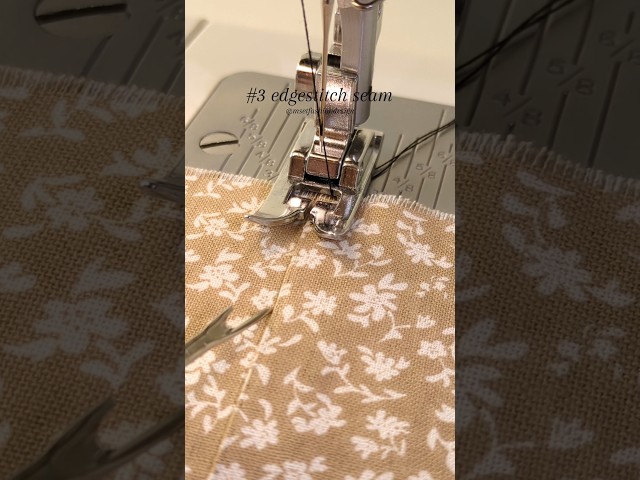 7 seams you need to know #3 how to sew an edgestitch seam #sewingforbeginners #sewingtutorial
