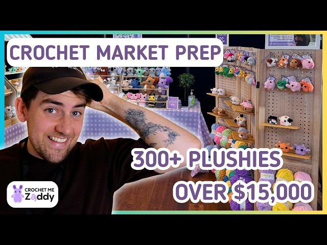 Market Prep vlog✨ Everything I made for one of Australia's Largest Markets | Crochetmezaddy | Part 1