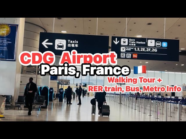 CDG Paris International Airport | Few Essential Info about RER Train, City Bus ,Metro Train| France 