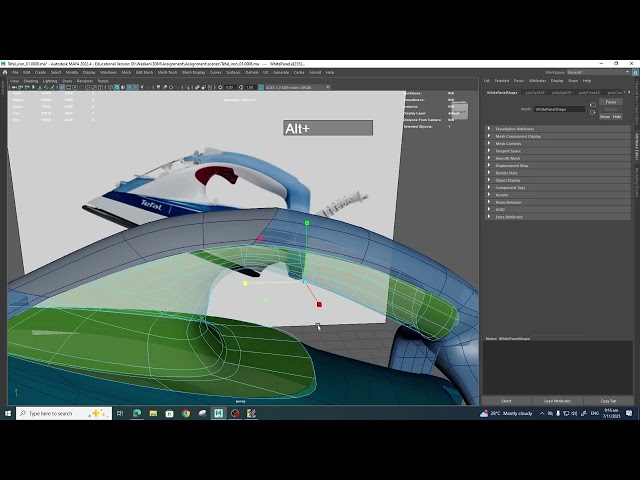 WK5 - Modeling Demonstration Tefal Iron Modeling Process Part 5