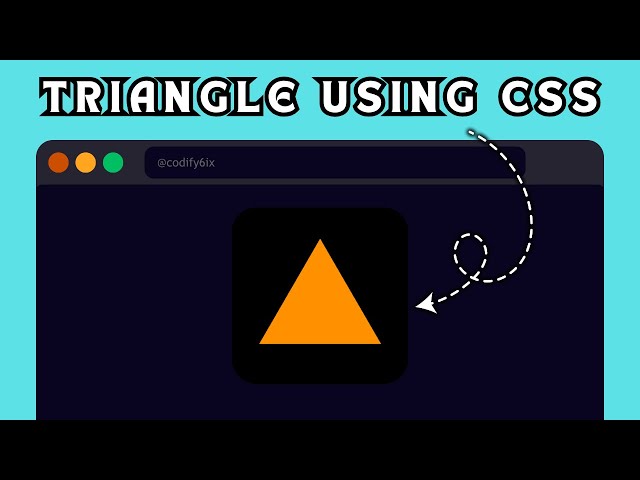 How to make a Triangle using HTML & CSS | No Talking