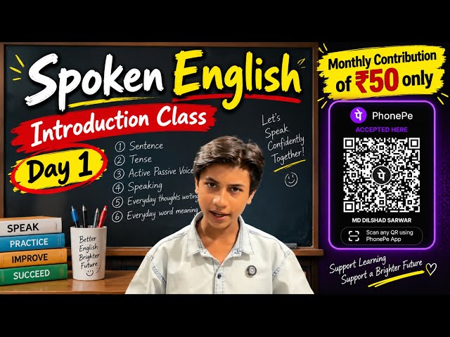 ￼ Spoken English Introduction Class | Day-1 ￼|