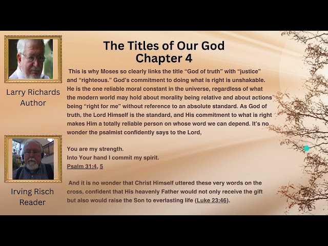 Daily Reading, Every Name For God in the Bible by Larry Richards, Read by Irving Risch