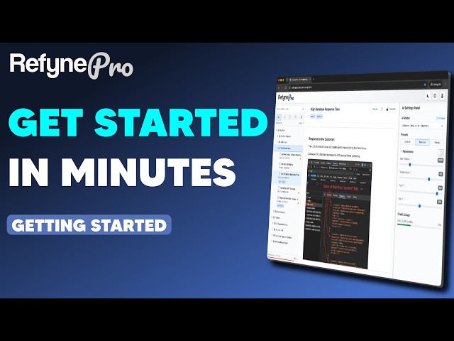 Getting Started with RefynePro | Create Your First Document