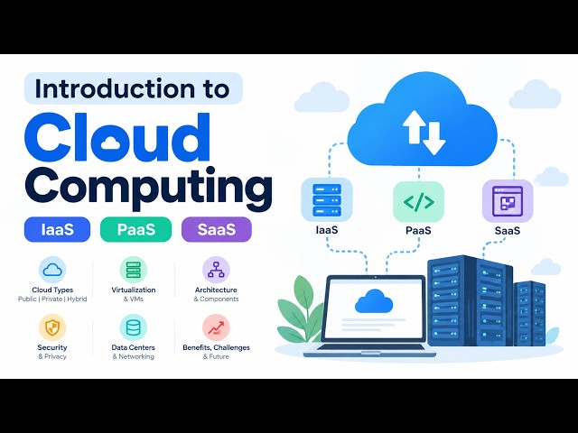 Introduction to Cloud Computing || IaaS, PaaS, SaaS, Virtualization, Cloud Types & Architecture ||