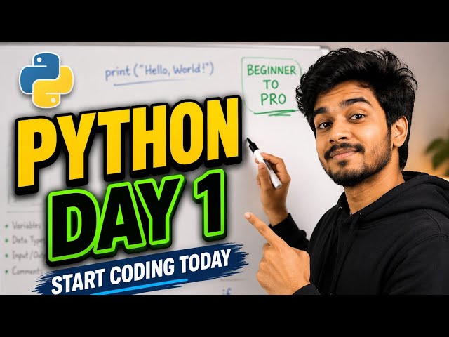 Python Tutorial for Beginners in Telugu | Day 1