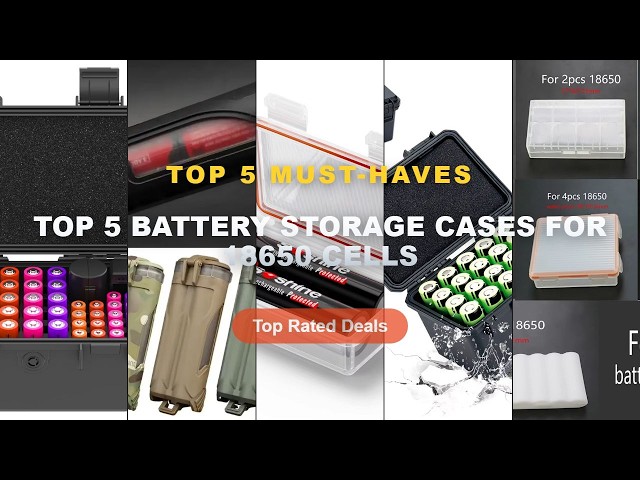 Amazing Top 5 Battery Storage Cases For 18650 Cells You Need To See - Hard Plastic 18650 Battery Sto