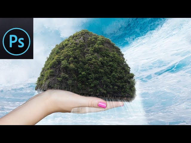 Create a Island in Hand 3D Pop-Out Photo Effect in Photoshop