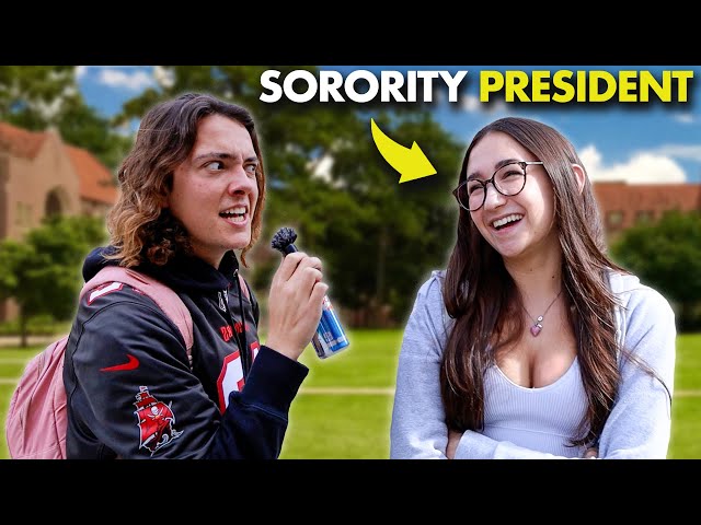 Asking Sorority Girls BASIC Sports Questions | FSU