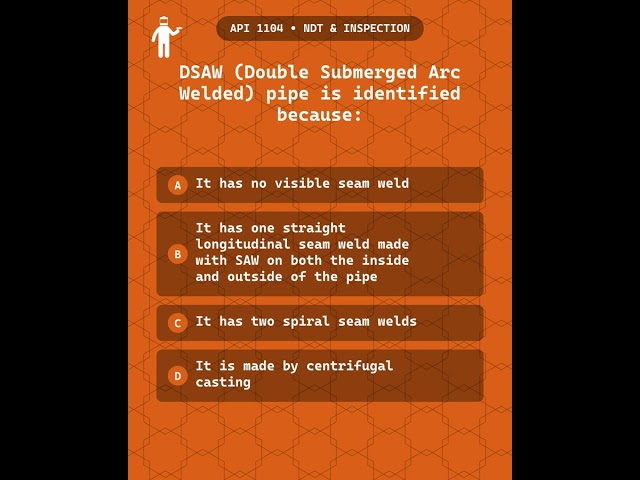 API 1104 Certification Practice Quiz - Pocket Welder Helper