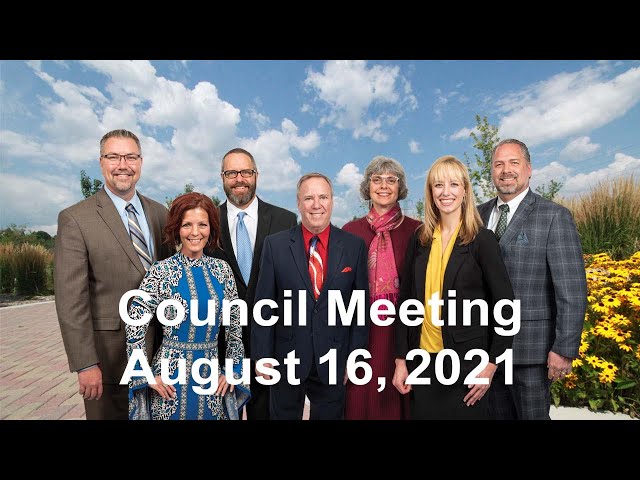 Arvada City Council Meeting - August 16, 2021