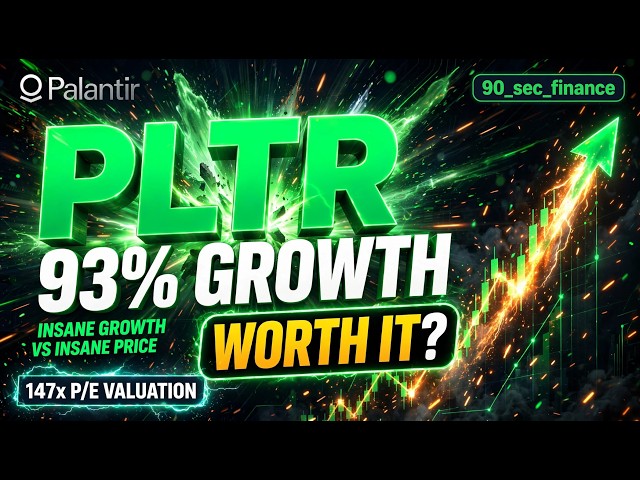 Deep Dive - Palantir Stock: 93% Growth vs a 147x P/E — Worth It? #PLTR #Stocks