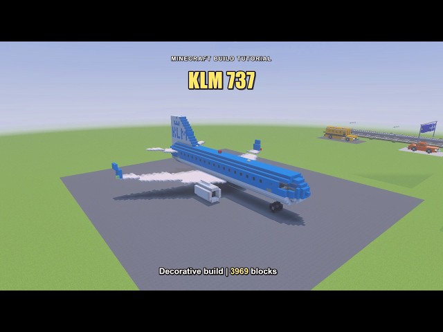 Minecraft KLM Boeing 737-800 Tutorial | Large Airliner Build