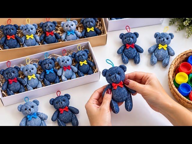 🧸 I Turned Plastic Bottle Caps and Old Jeans into Best-Selling Teddy Bears! 😍💰