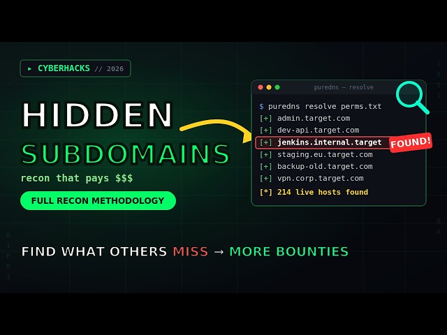 Bug Bounty #10: How I Find Hidden Subdomains That Actually Pay Bounties (Recon 2026)