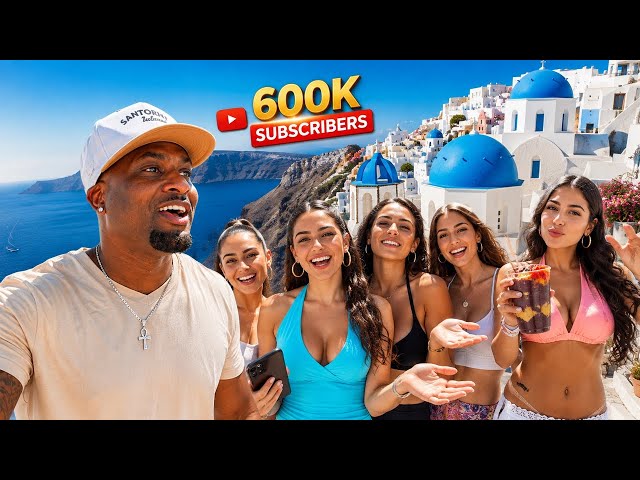 I hit 600k subscribers in Santorini Greece-(it was worth it)
