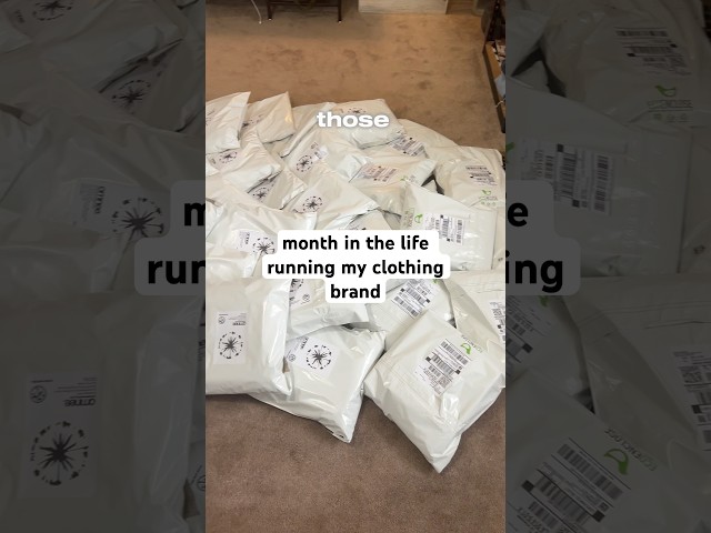 a month in the life running my clothing brand full time #clothingbrand #clothingbrandstartup