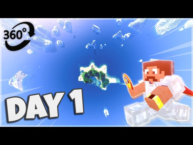 Day 1 of Ultra Hardcore Minecraft but it's 360° VR