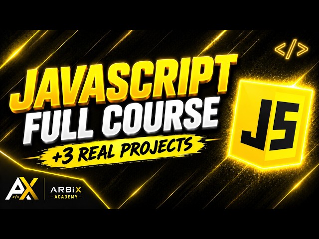 Learn JavaScript — Full Course (9.5 Hours)