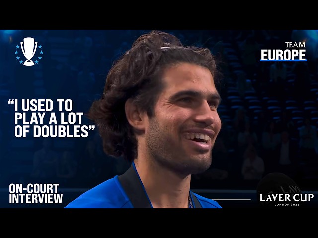 Carlos Alcaraz/Jakub Mensik On-Court Interview | Laver Cup 2026 Match 4