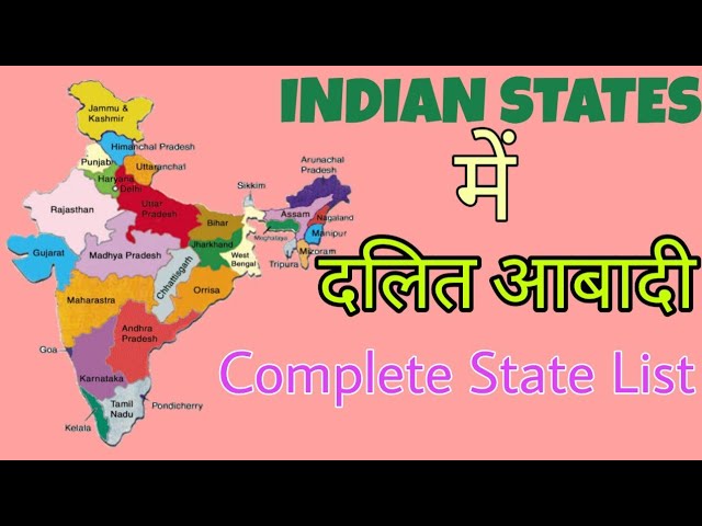 Total Schedule Caste Population in India || Dalit Population in Indian States || The Honest