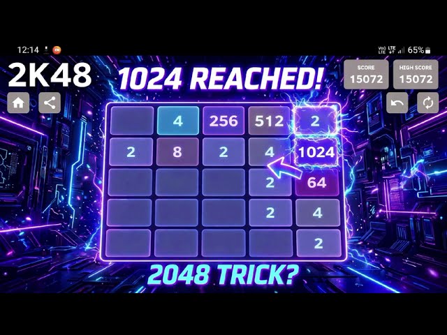 How to make 2048 | finally I make 2048 in just 5 min |
