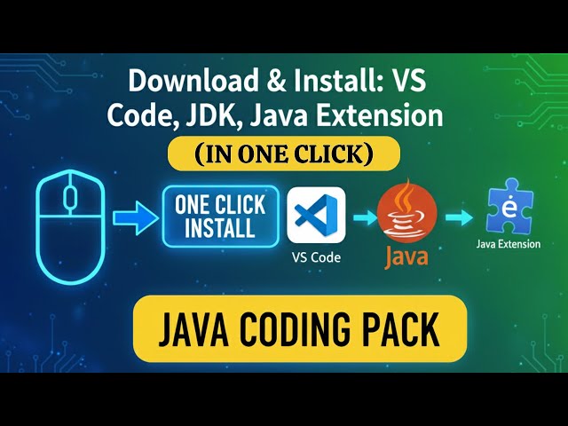 The Ultimate JAVA CODING PACK - Download & Install JDK + VS Code + Java Extension in ONE CLICK!