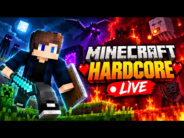 Minecraft Hardcore LIVE day1🤯|Minecraft live 🔥|Minecraft Public Server Live
