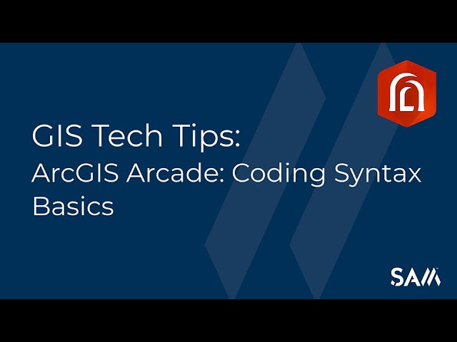 GIS Tech Tips: ArcGIS Arcade Syntax Basics