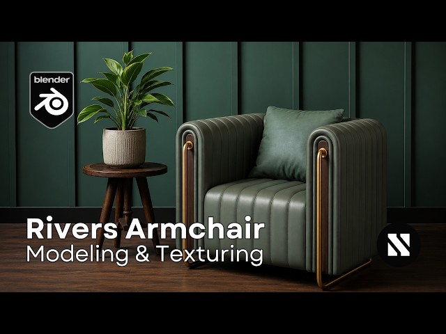 Rivers Armchair | Blender Tutorial