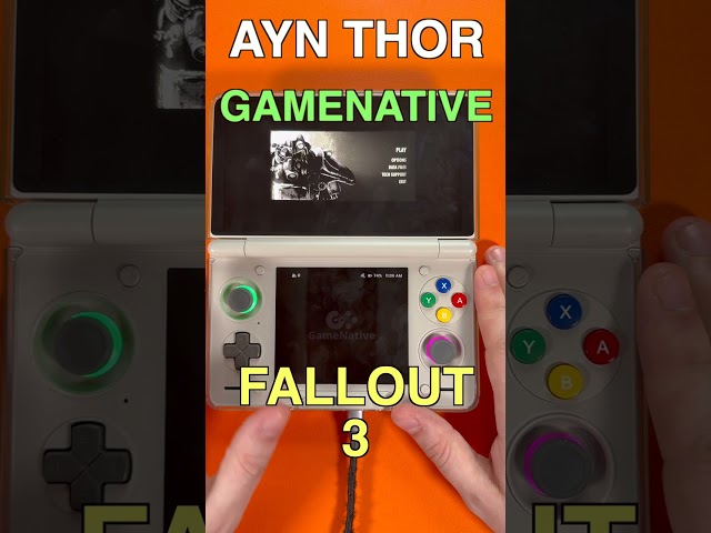 Fallout 3 on AYN Thor Max – Can It Run? ⚠️ #Fallout3 #AYNThor #Shorts