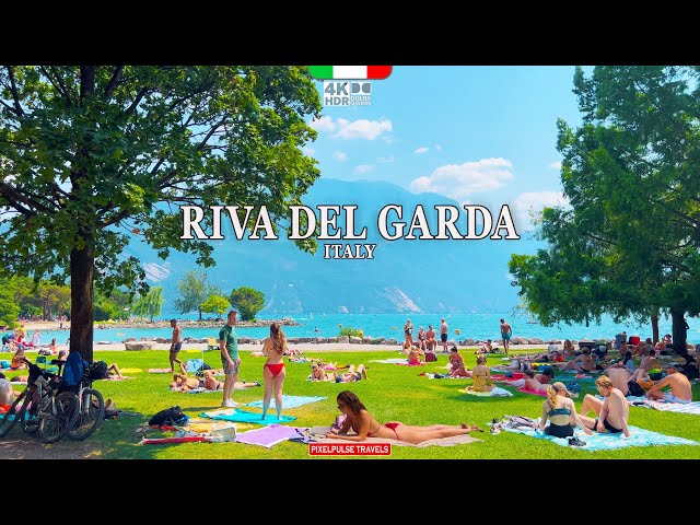 Riva Del Garda, Italy 4K Walk | Lake Garda Beach & Breathtaking Views
