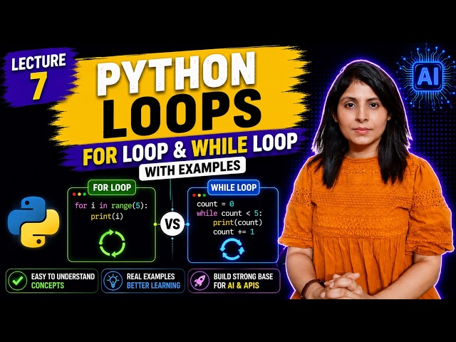 Python Loops Explained | For Loop & While Loop with Examples