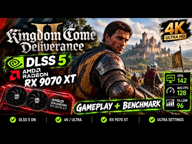 DLSS 5 On AMD 9070 XT Kingdom Come: Deliverance II