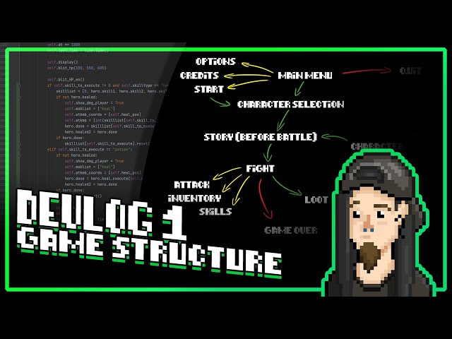 Returning to my PYGAME RPG! (Ork Slayer Indie Devlog #1 - Game Structure)