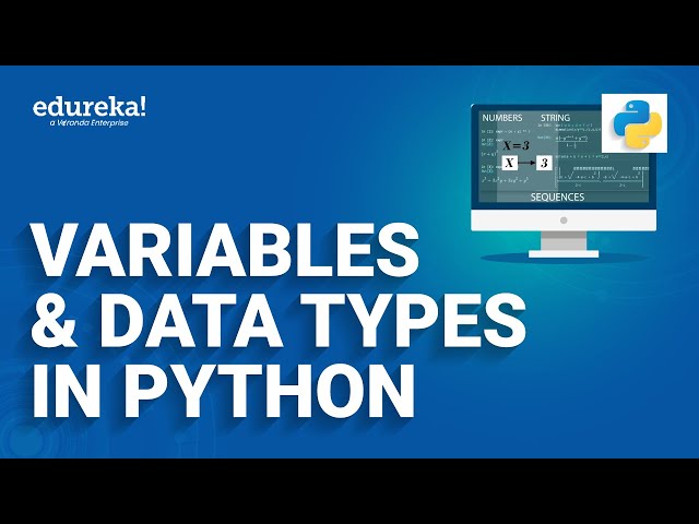Variables & Data Types In Python | Python Tutorial For Beginners | Python Programming