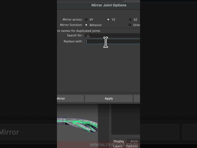 This Joint Mirror Trick Saves Hours #3dmodeling #rigging #maya