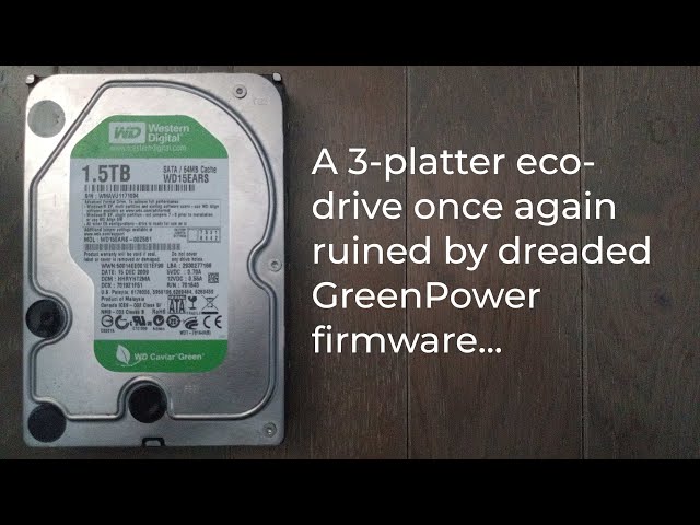 Hard Drive Sounds: Western Digital Caviar Green WD15EARS-00Z5B1