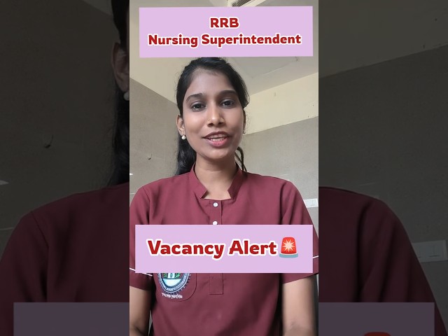 🚨RRB Paramedical vacancy out, Nursing Superintendent Vacancy 💥 #rrb #rrbparamedical # #nursingexam