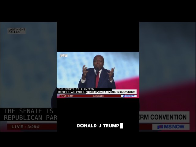 Tim Scott makes an embarrassing fool of himself at Republican Convention