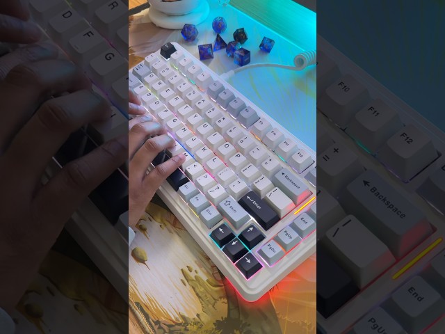 The Epomaker EA75 ❄️☃️ #mechanicalkeyboard #epomaker