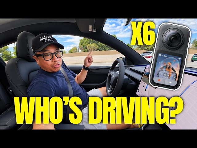 Insta360 X6 Car Vlog: I Let a Self-Driving Tesla Take the Wheel