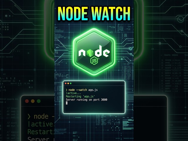 The Hidden Node.js Feature That Replaces Nodemon