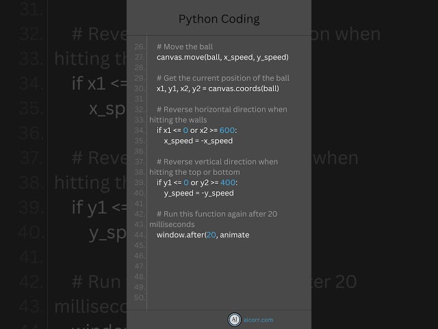 Python Tkinter Animation Tutorial | Create a Moving Ball with Python