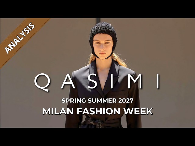 Qasimi Men's Spring Summer 2027 Fashion Show Analysis | Milan Fashion Week