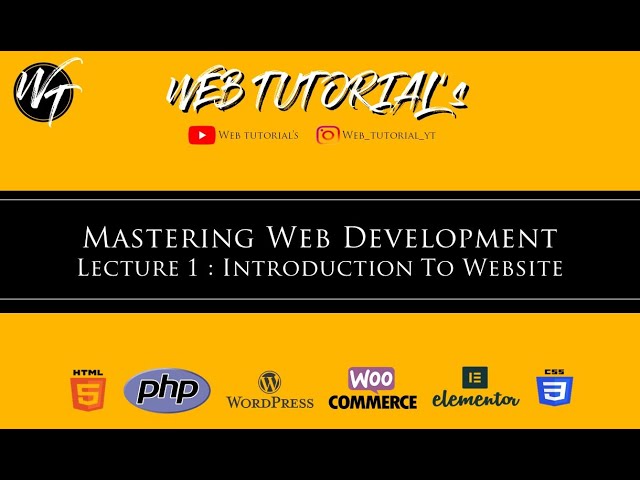 Introduction To Website | Master In Web Development | What Is Website | Web Tutorials