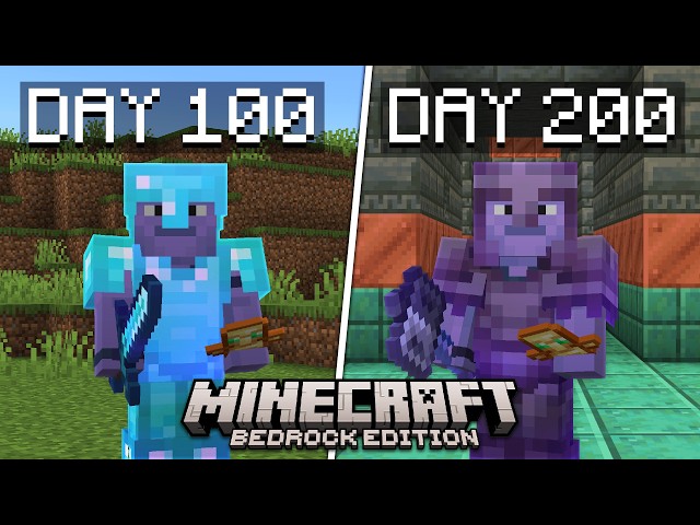 I Played 200 Days of Minecraft Bedrock Edition