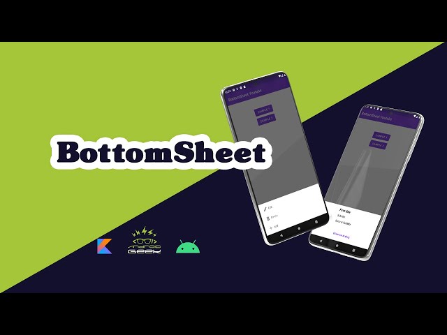 How to implement a bottom Sheet dialog in android studio Kotlin