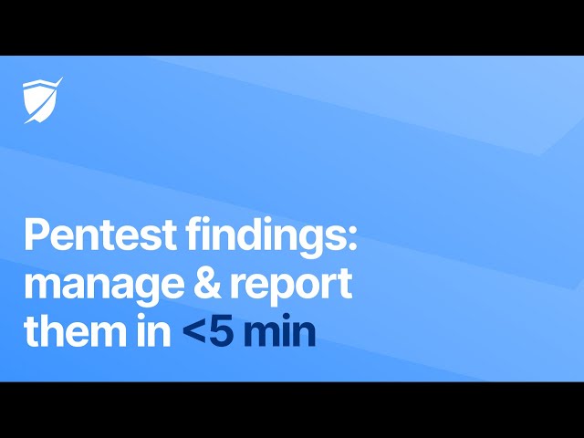 Manage your pentest findings like a smooth operator