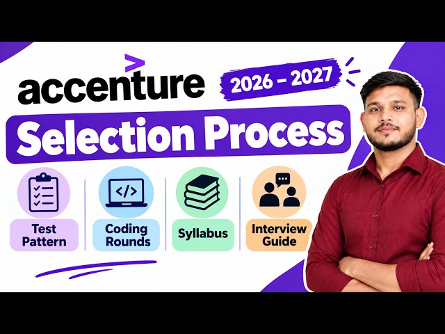 Accenture Selection Process 2026–2027 | New Test Pattern, Coding, Syllabus & Interview Guide